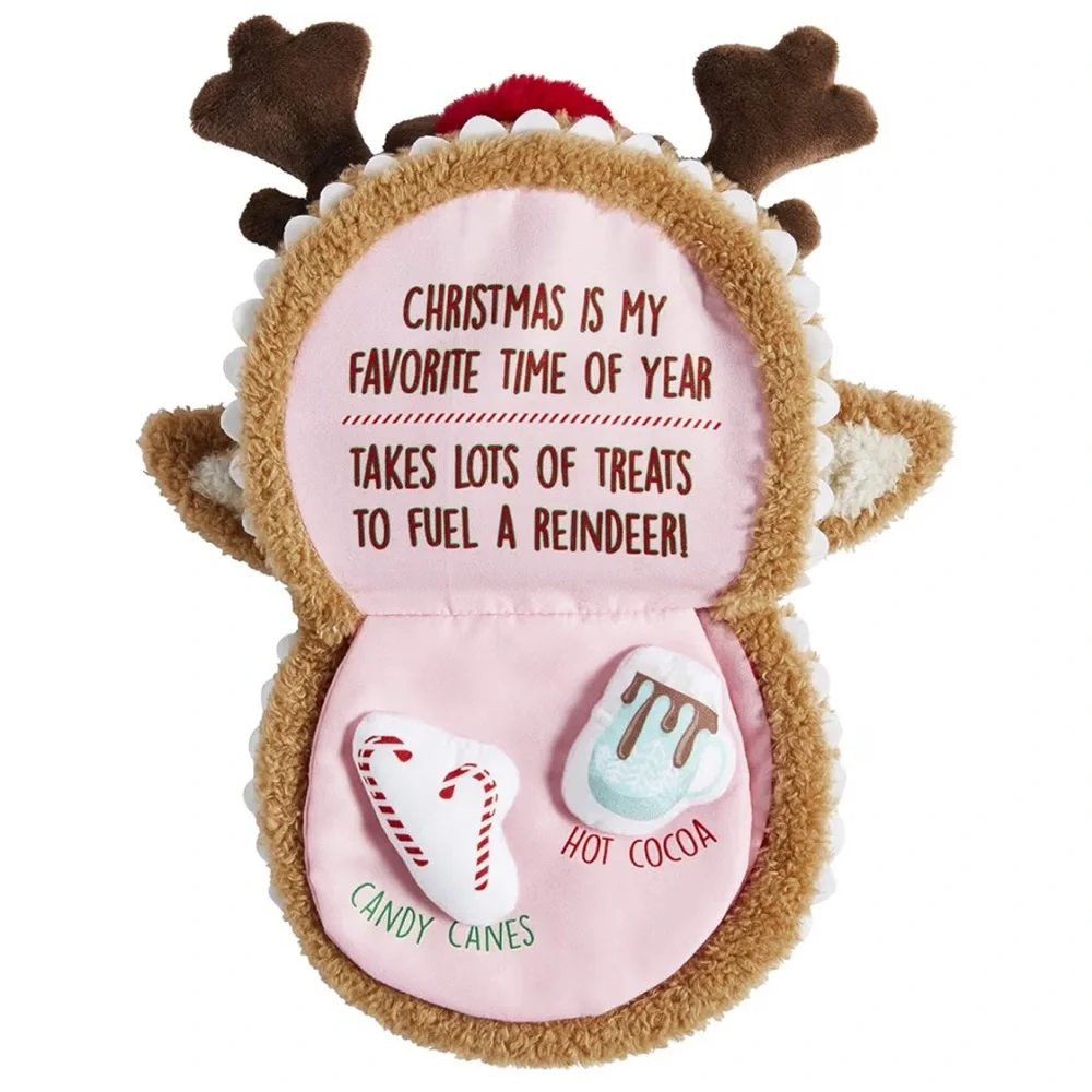 🤍Mud Pie Reindeer Snacks Puppet Book - Picture 6 of 7